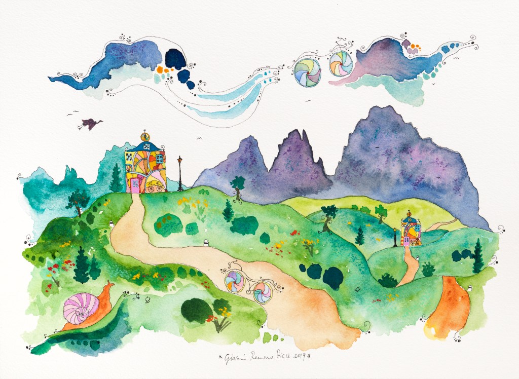 giovanni romano ricci painting watercolour coppi bartali house