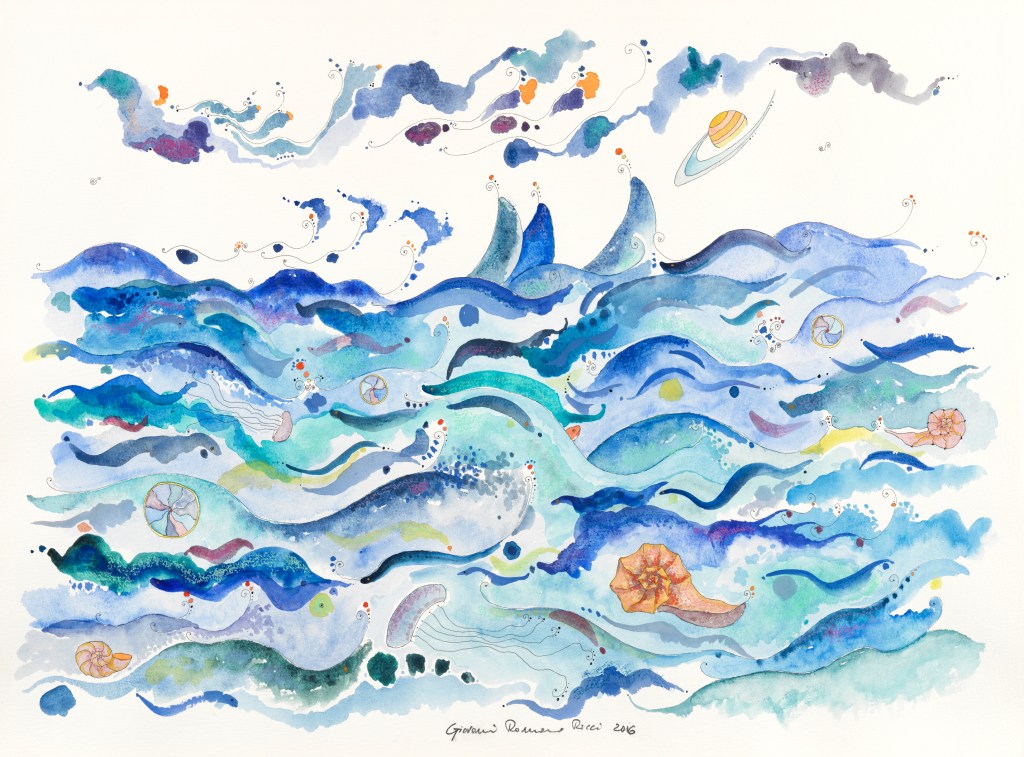 giovanni romano ricci painting watercolour marine sea