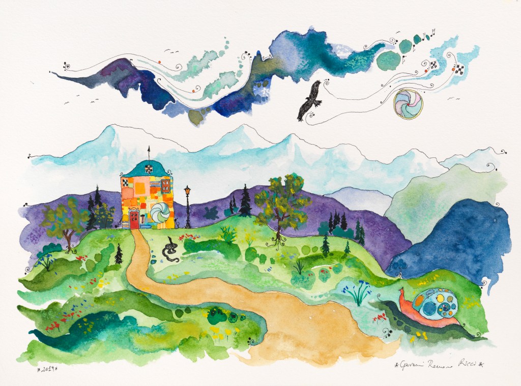 giovanni romano ricci painting watercolour nietzsche house