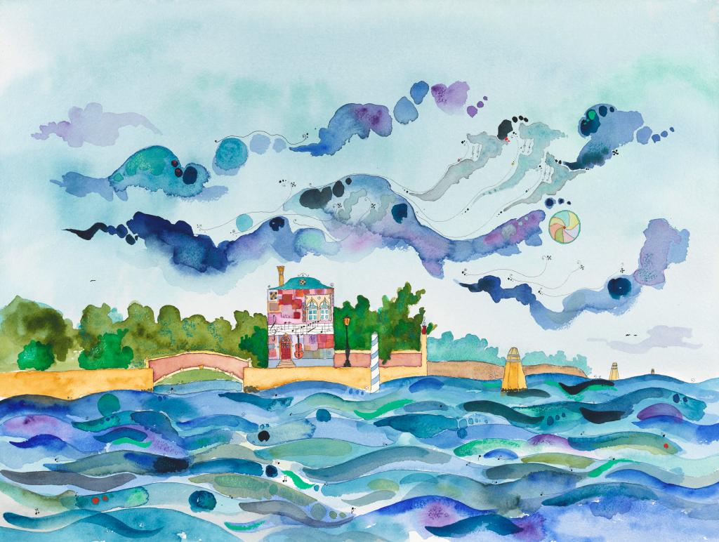 Giovanni Romano Ricci Aquarelle Watercolour Vivaldi maison