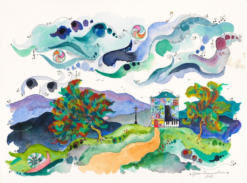 giovanni romano ricci painting watercolour beethoven house