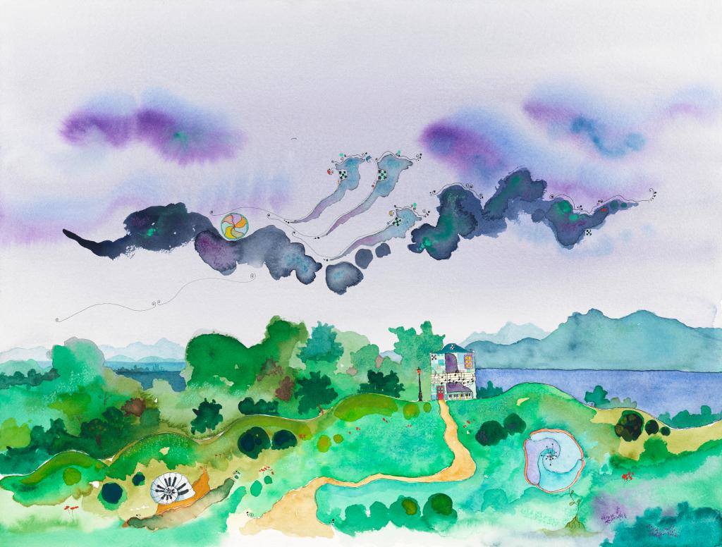 giovanni romano ricci painting watercolour michelangeli house