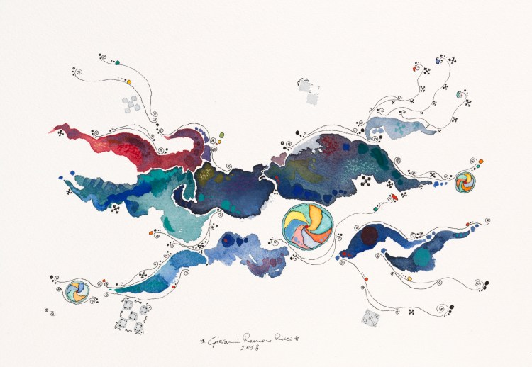 giovanni romano ricci watercolour painting space